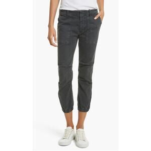 Nili Lotan Cropped Military Pant Carbon Gray Sz 8 Streetwear Urban chic